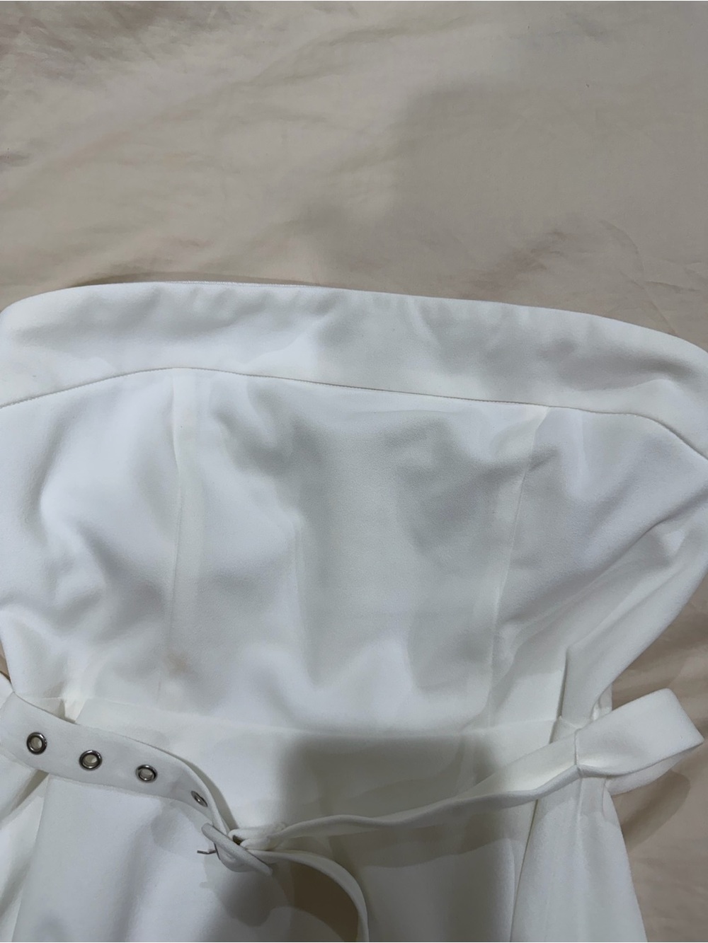 Flying Tomato White Strap or Strapless Belted Maxi Dress - Picture 8 of 9